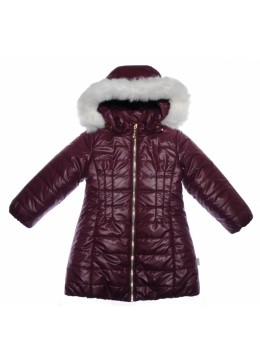 Garden baby зимнее бордовое пальто для девочки 100001-36/32